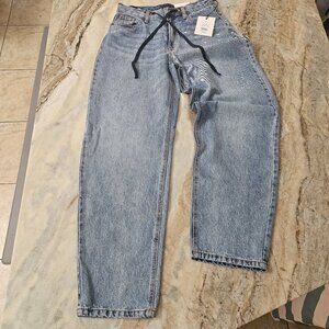 KBB by Kahlana Barrel Leg Jeans | Vintage Wash | Size 4 | NWT | Target Designer